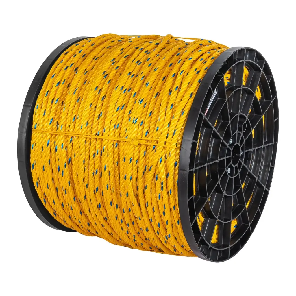 Kilo de cuerda 10 mm 3/8 amarilla de polipropileno – mecate de plástico
