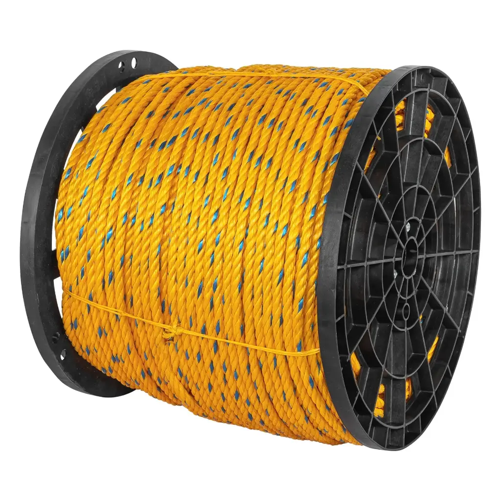 Kilo de cuerda 11 mm 7/16 amarilla de polipropileno – mecate de plástico