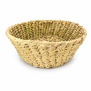 Tortillero palma blanco grande sin tapa 18cm×8cm