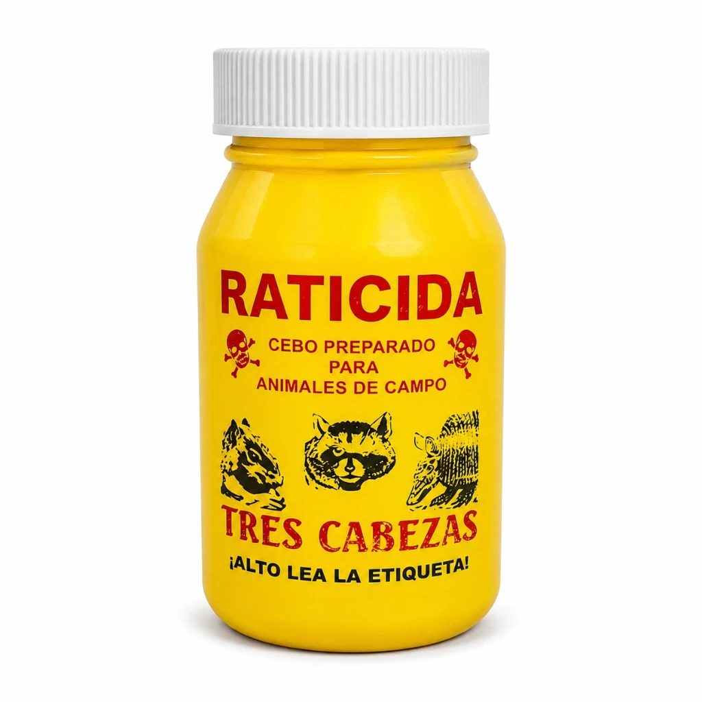Raticida 3 cabezas | Veneno para ratas