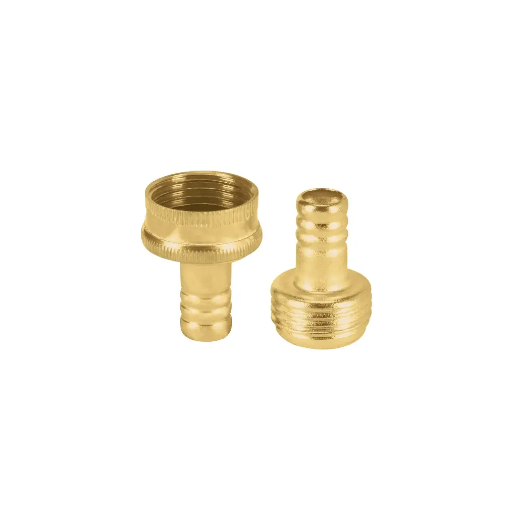 Juego conectores 1/2" Macho y Hembra Latón Laminado | Conexión para Manguera