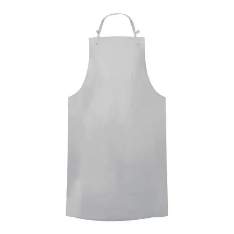 Mandil de lona blanco plastificado