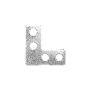 Escuadra plana cantonera 1" x 1"