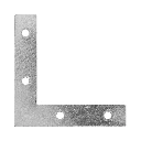 Escuadra plana cantonera 3" x 3"