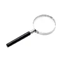 Lupa de vidrio aro metal 6cm | Lobo