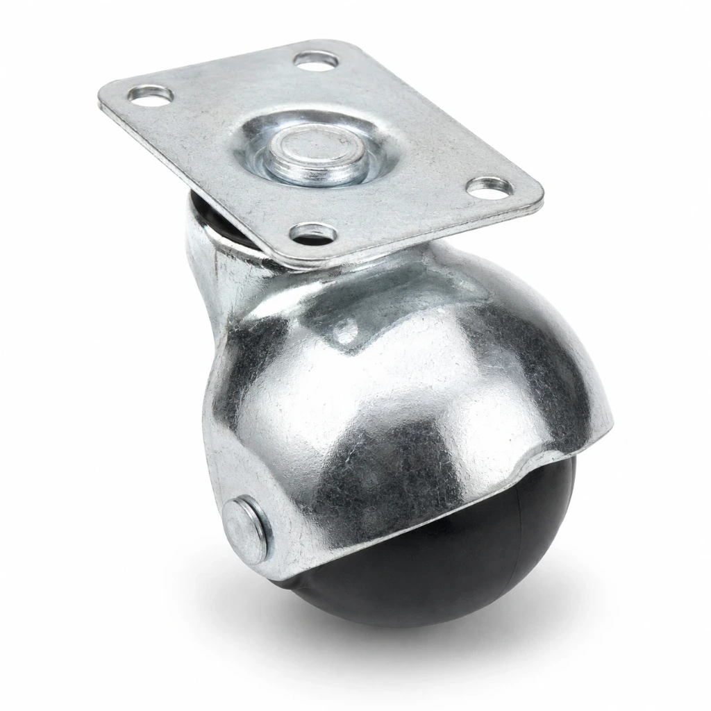 [26-4050-105118] Rodaja esfera 2" con placa giratoria | Rueda