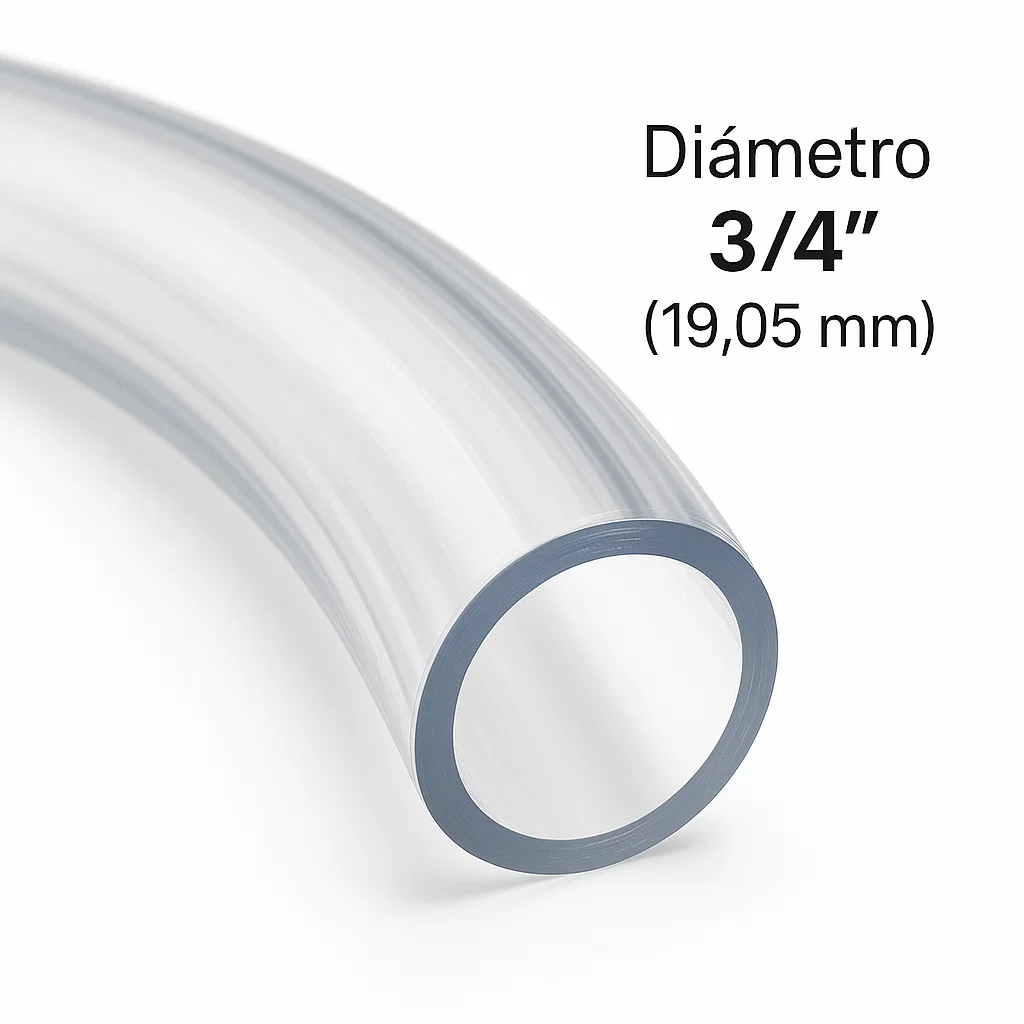 [19870-1] Metro manguera 3/4" industrial transparente | Truper