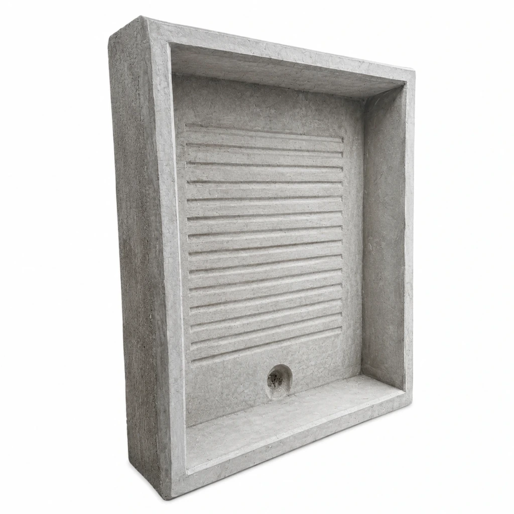 Lavadero de cemento sin pila 75x55cm