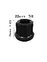 Regatón de hule 7/8" Costilla