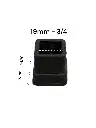 Regatón de hule 3/4" Cuadrado