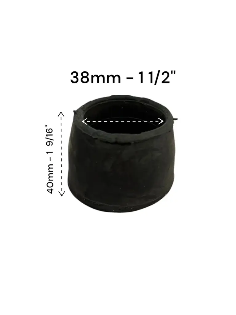 Regatón de hule 1 1/2" Redondo