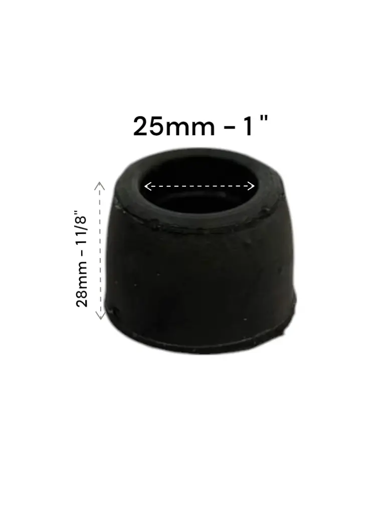 Regatón de hule 1" Redondo
