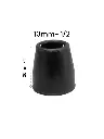 Regatón de hule 1/2" Redondo