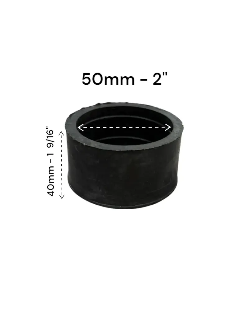 Regatón de hule 2" Redondo