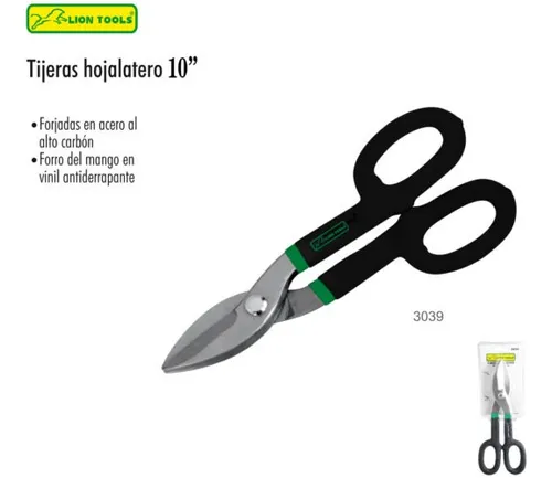 [3039] Tijera 10" hojalatero | Lion Tools
