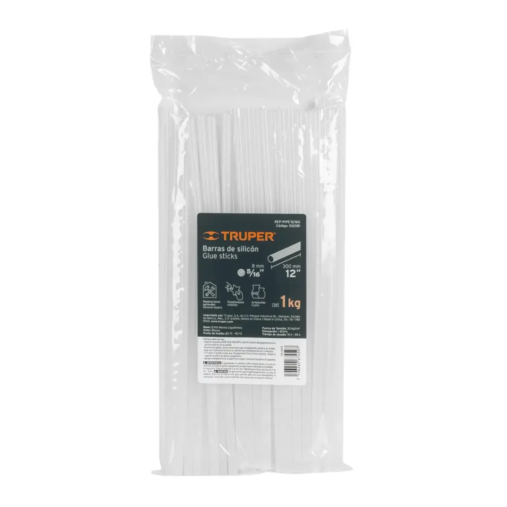 Bolsa barras de silicón 5/16"  1 kg | Truper