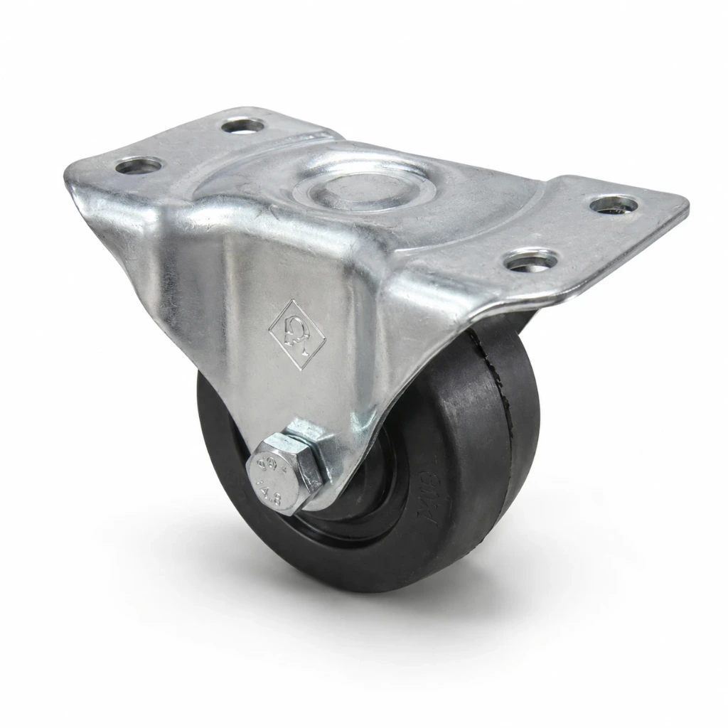 Rodaja hule 3" Placa Fija tipo Industrial | Rueda