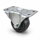Rodaja hule 3" Placa Fija tipo Industrial | Rueda