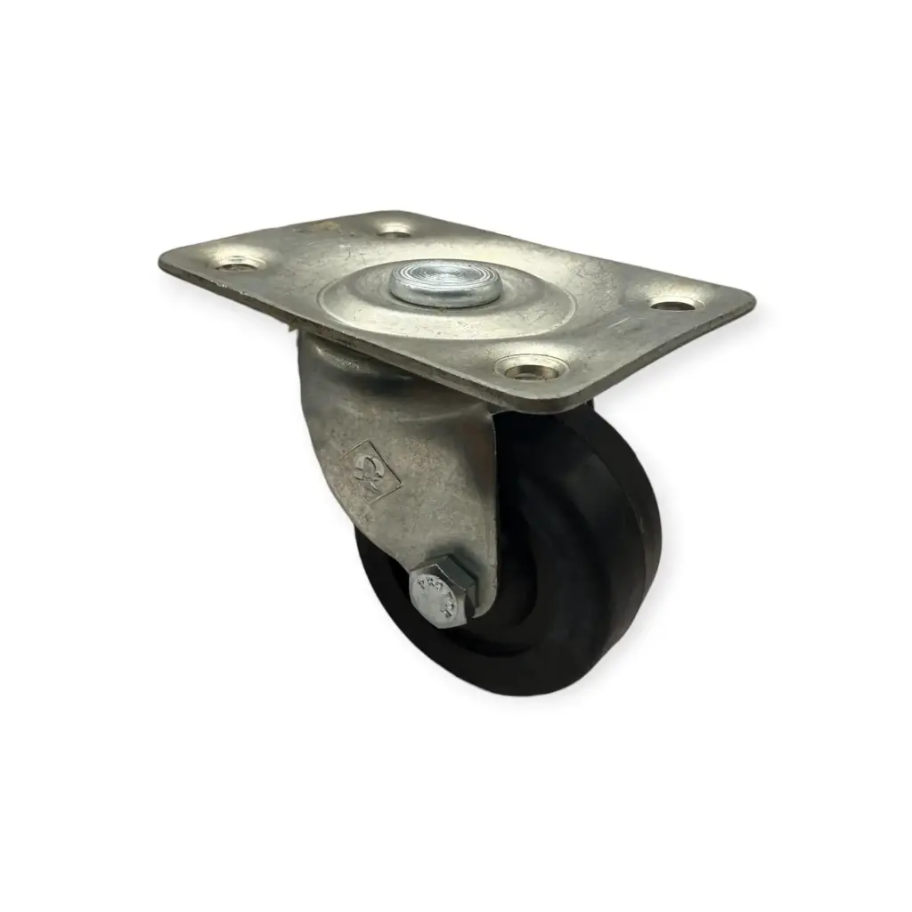 Rodaja hule 2 1/2" Placa Giratoria tipo Industrial carga 20kg | Rueda
