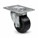 Rodaja hule 2 1/2" Placa Giratoria tipo Industrial | Rueda