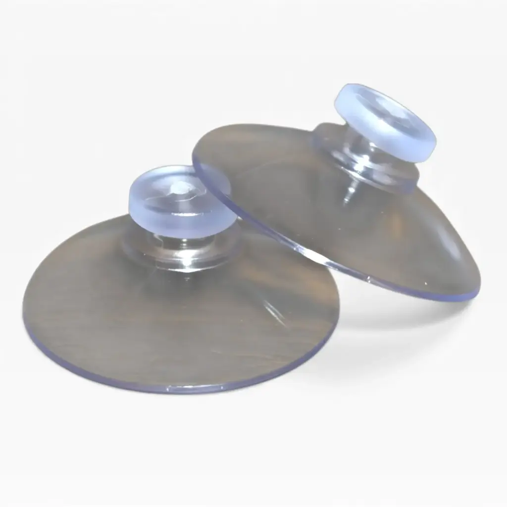 Ventosa de plástico 42mm Grande transparente | Chupón