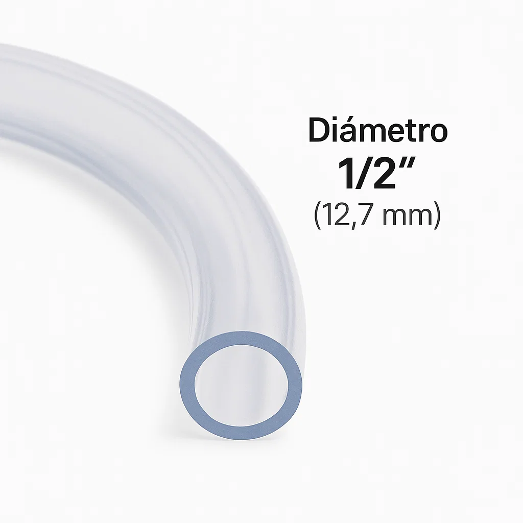 Metro manguera 1/2" industrial transparente | Truper