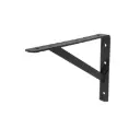 Ménsula de acero reforzada 8" x 12" Negro  | Fiero