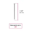 Kilo clavo 2-1/2" s/cab para madera | Fiero