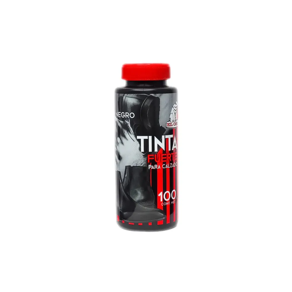 Tinta Para Calzado El Oso Color Negro 100 Ml