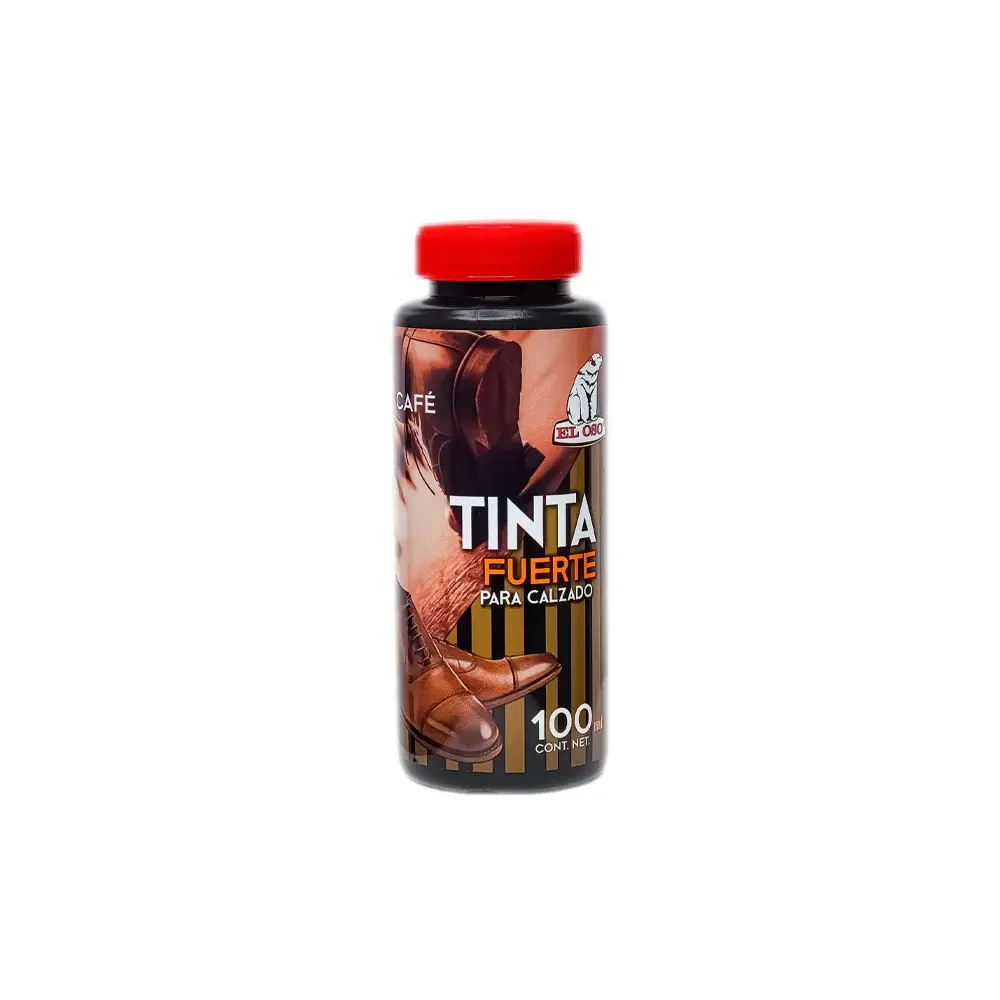 Tinta Para Calzado El Oso Color Café 100 Ml