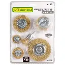Carda copa y circular de alambre ondulado 6 piezas | Lion tools