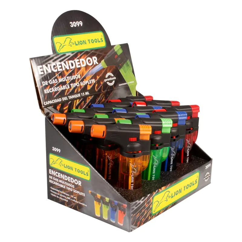 Encendedor tipo soplete de Gas recargable | Lion tools