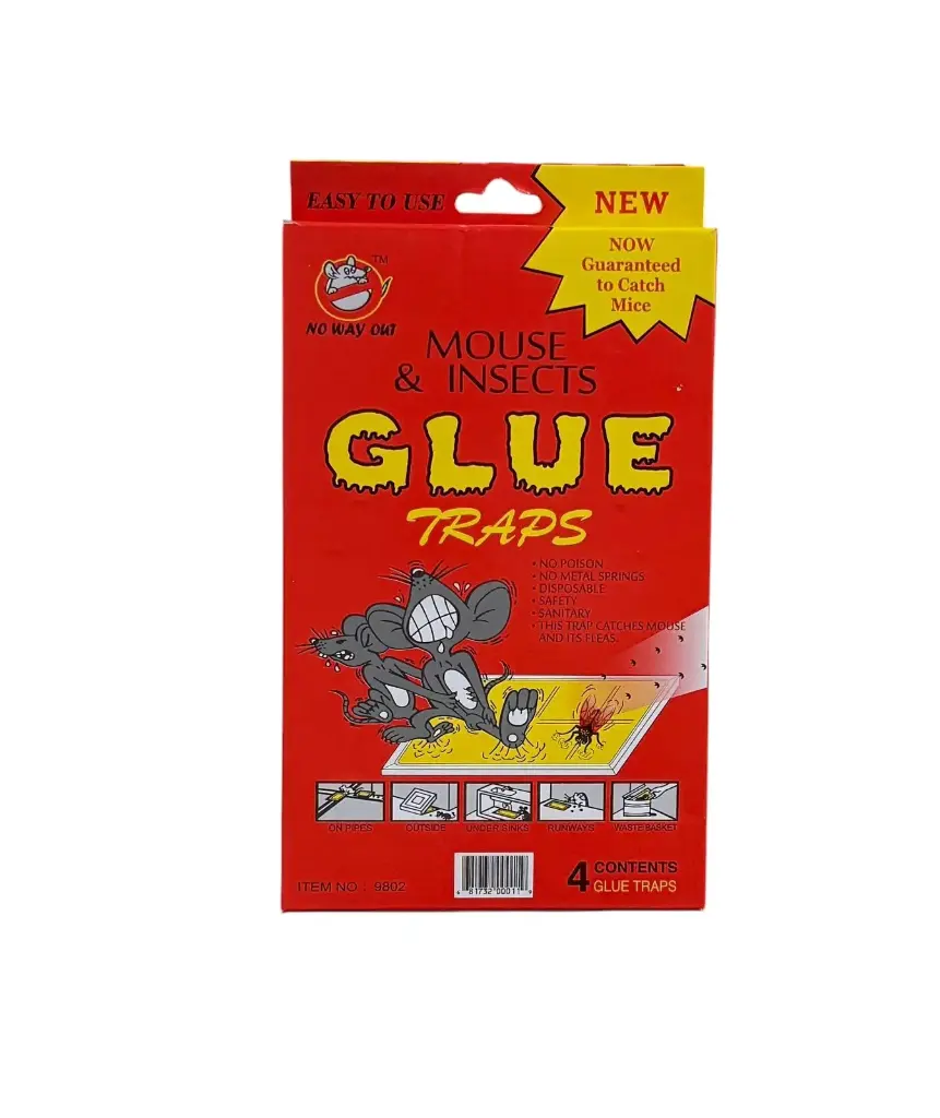 [9802] Trampa para Ratón Chica con 4 Piezas | Glue Traps