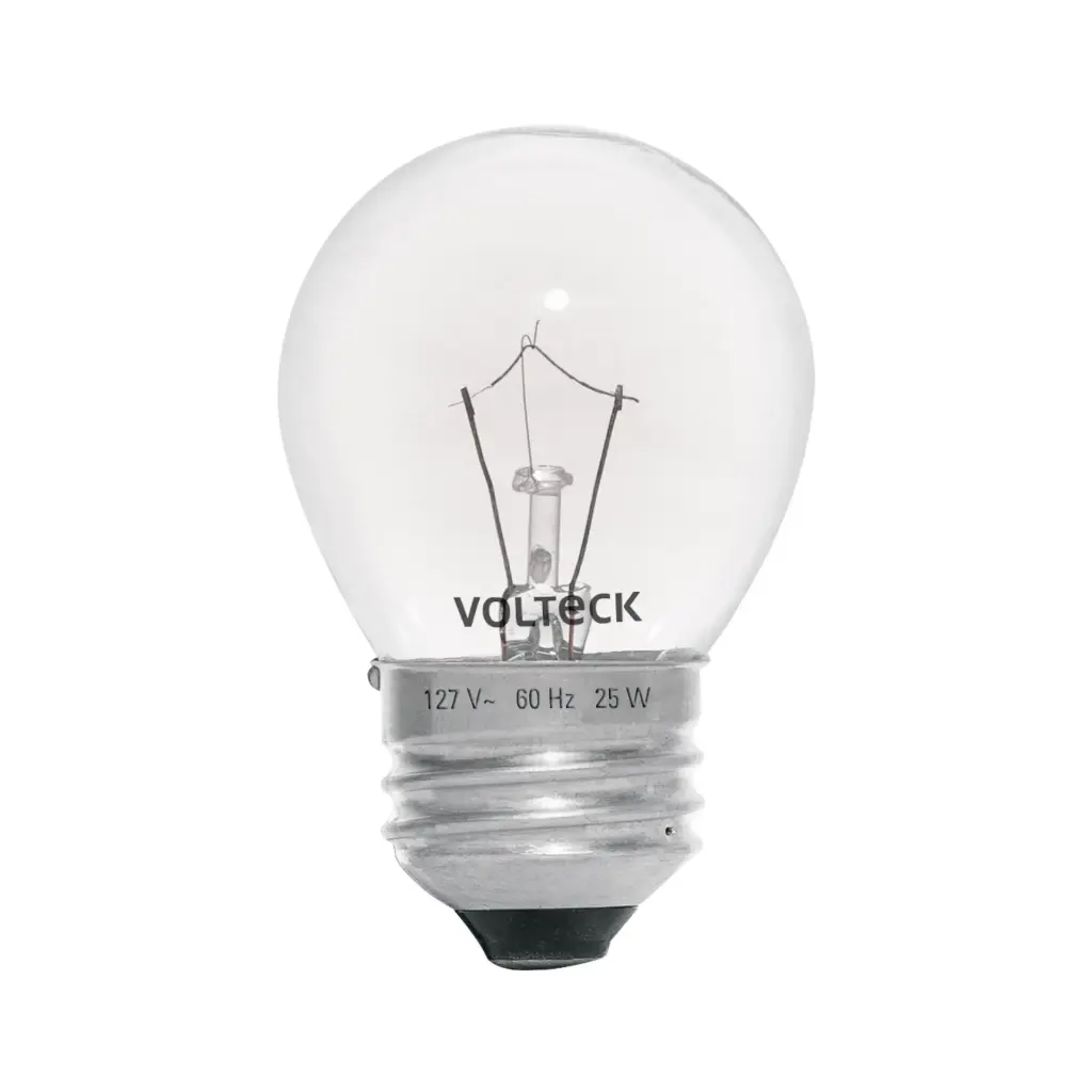 Foco incandescente 25W para horno/refrigerador transparente | Volteck