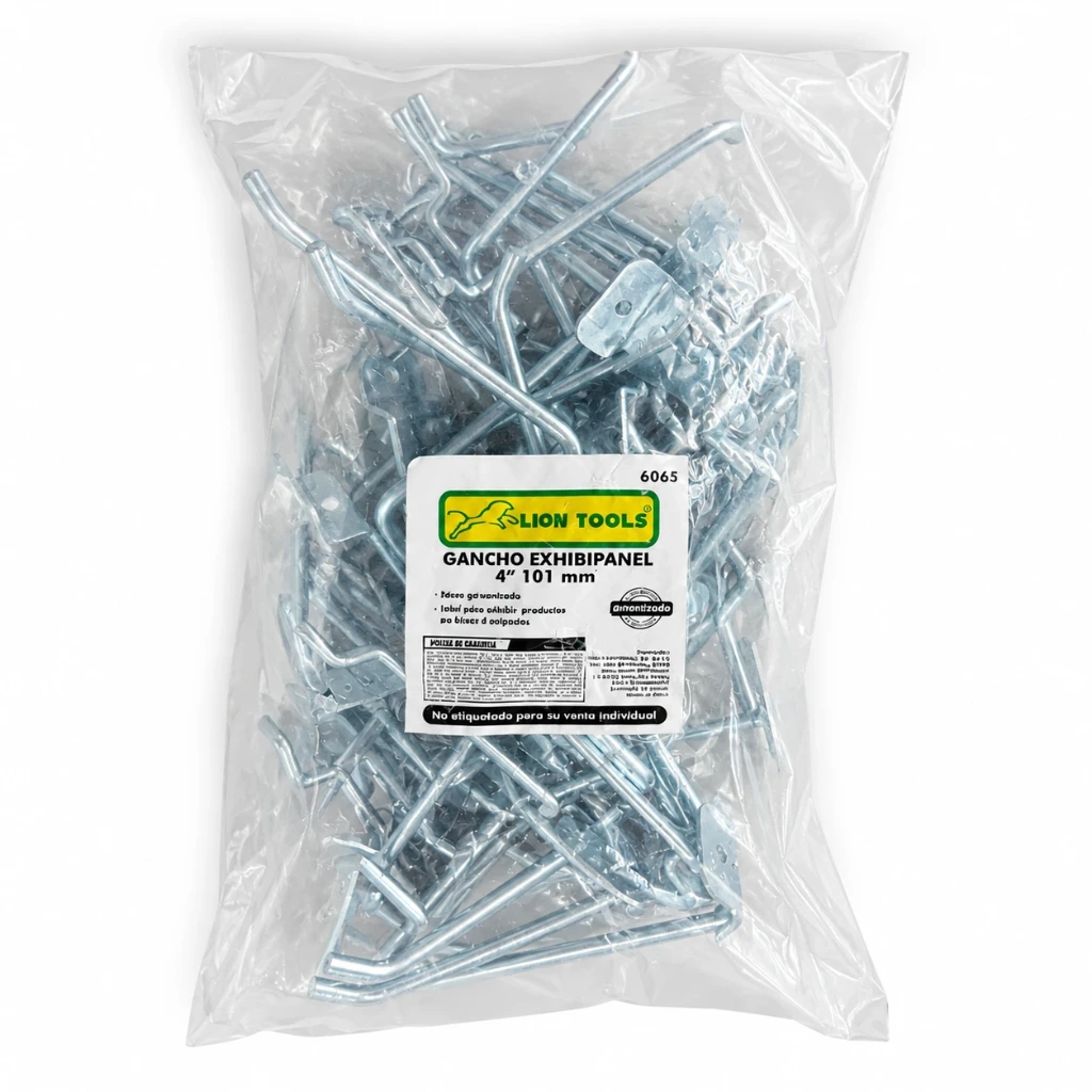 [6065] Paq Gancho exhibipanel 4" con 25pz lion tools