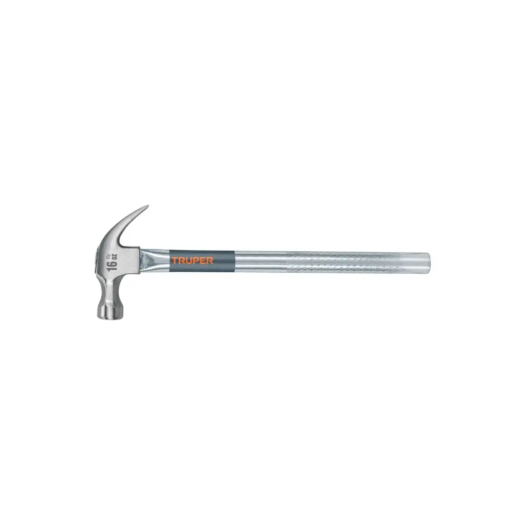 Martillo tubular pulido 16oz uña curva | Truper