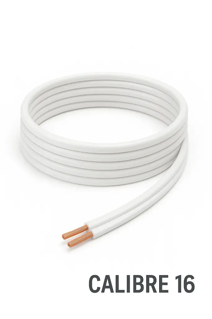 Metro cordón 16 flexible dúplex AWG tipo POT SPT | IUSA Electrico