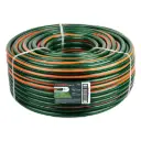 Rollo manguera 3/4" verde 3 capas con guía 100mtrs | Truper