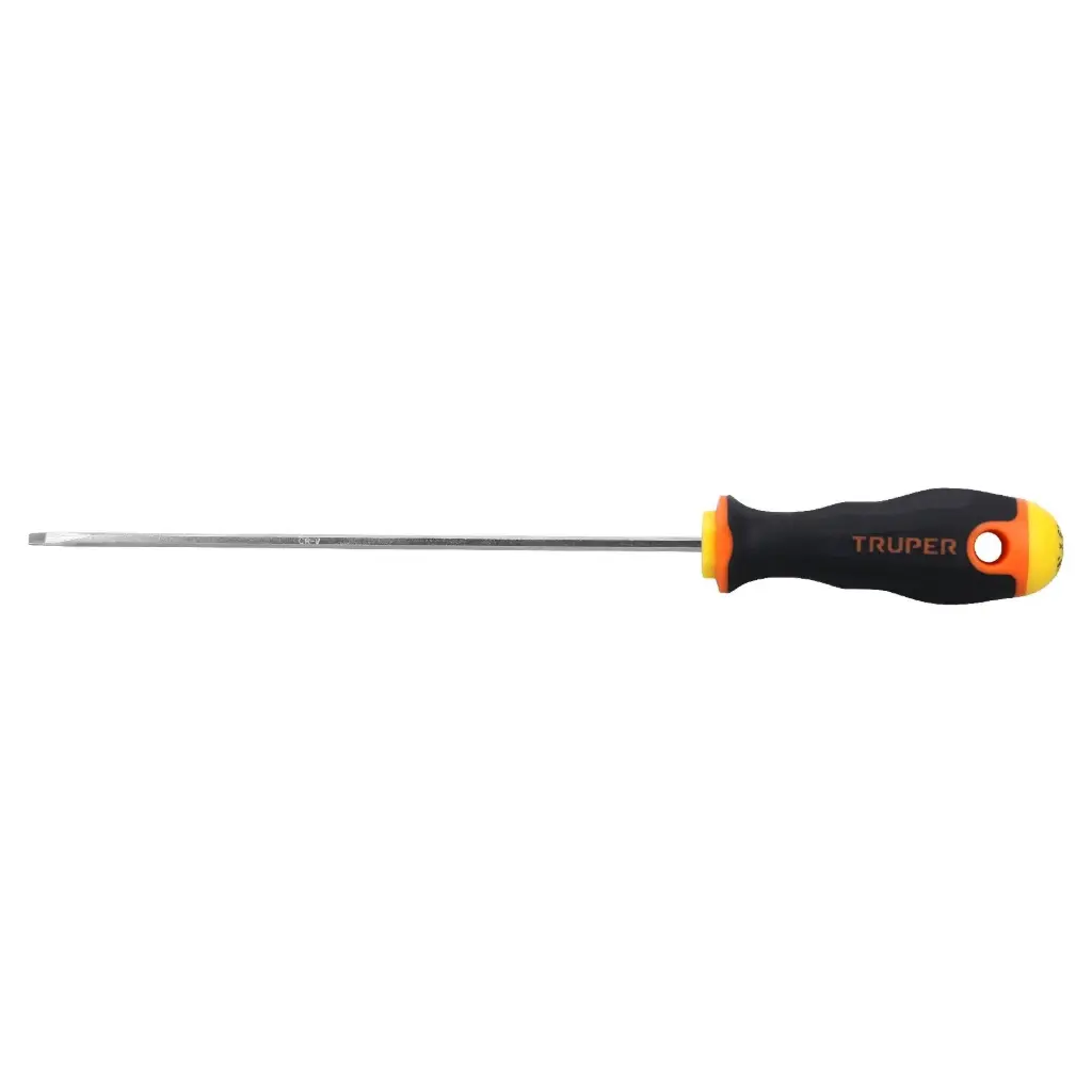 [14025] Desarmador cabinet 1/8" x 6" mango Comfort Grip | Truper Expert