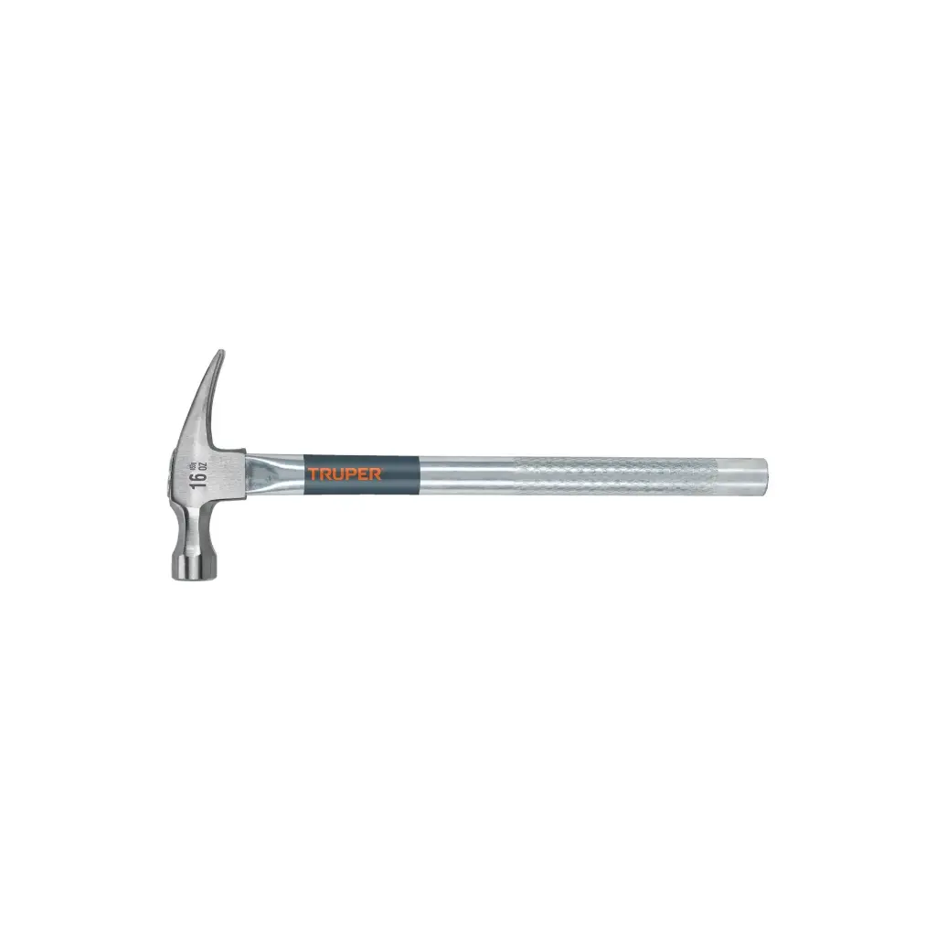 Martillo tubular pulido 16oz uña recta | Truper