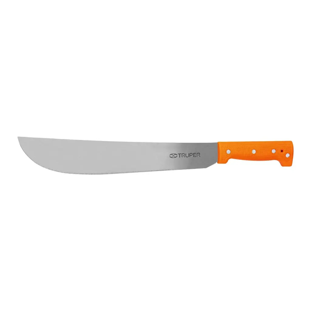 [15883] Machete estándar 14" cacha naranja remachada |Truper