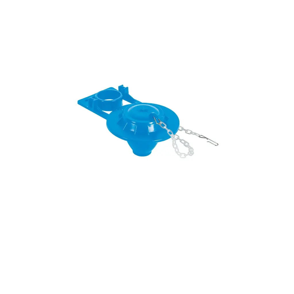 [49346] Sapo 2" para WC, PVC azul, cadena plástica |  Foset