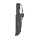 Machete doble filo 10" cacha inyectada con funda | Truper