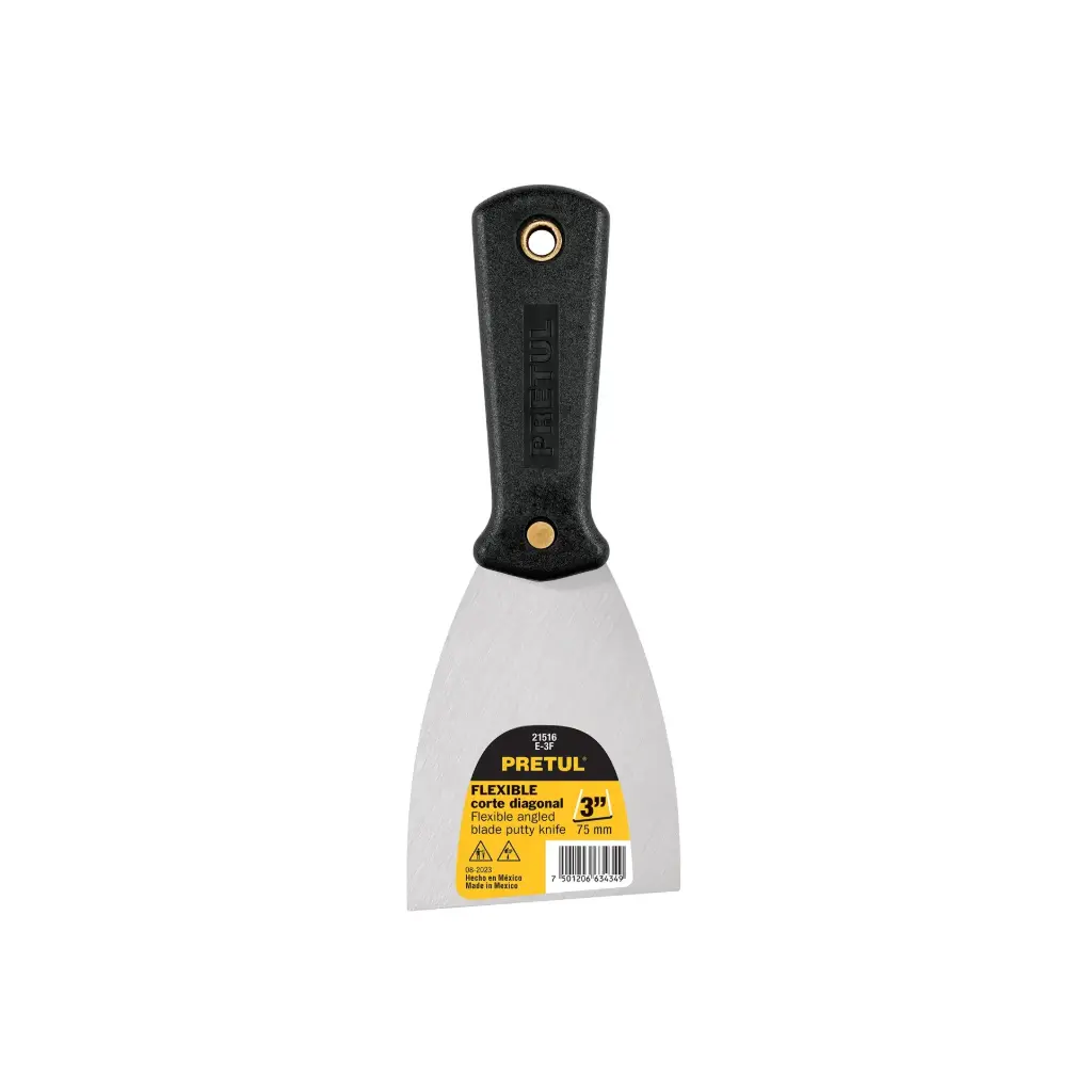 Espátula flexible 3" con mango de plástico | Pretul