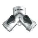Conector en Y metálico 3/4" para manguera adaptador | Truper