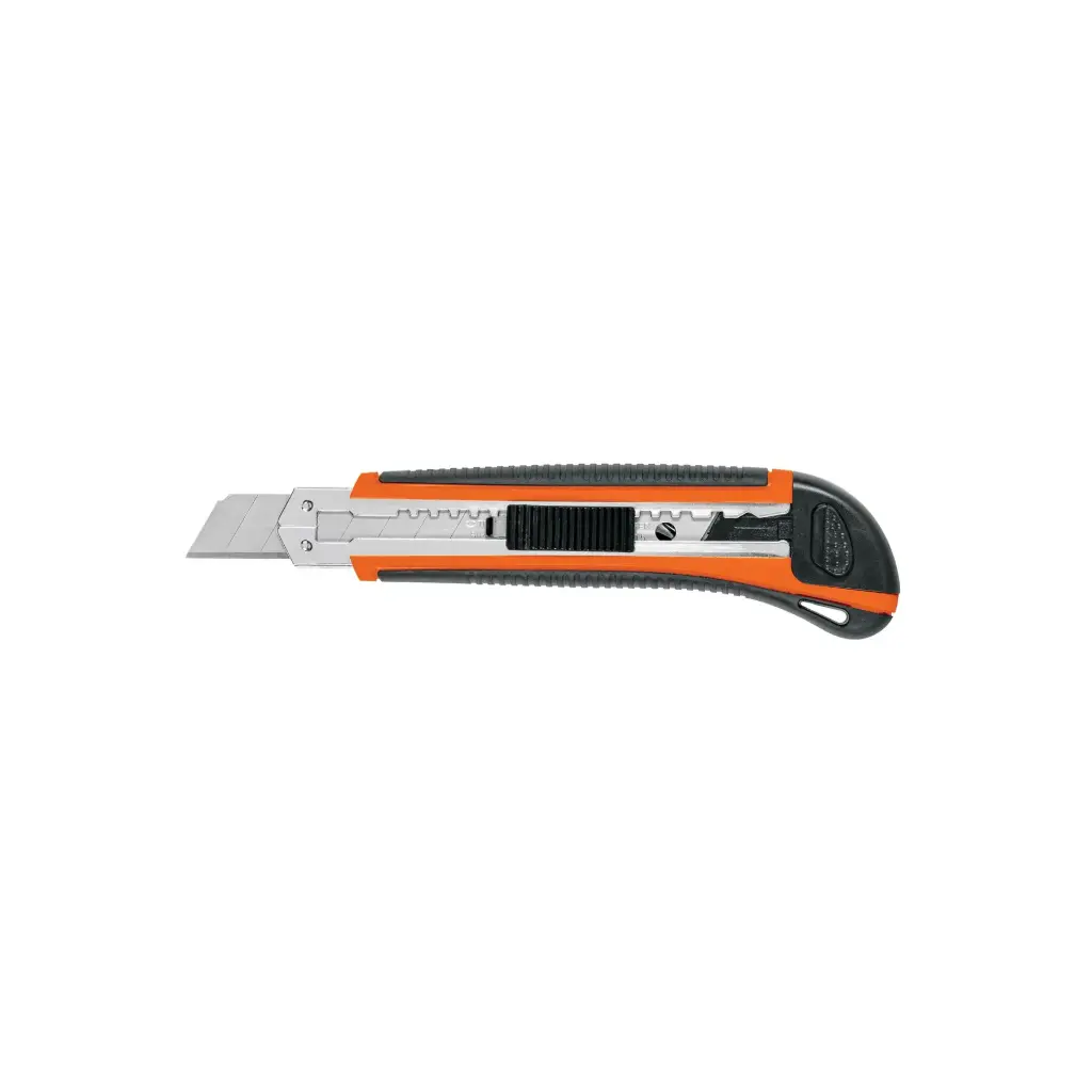 Cutter 18 mm profesional con alma metálica y grip | Truper