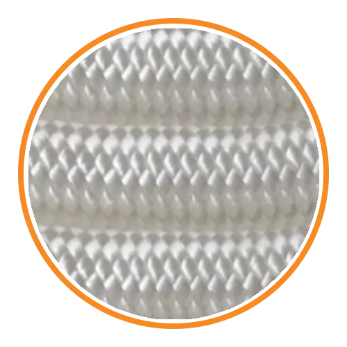 Metro de cuerda 12 mm cordflex nylon – mecate color #1 blanco
