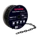 Rollo cadena de plástico 5 mm negro 25 mtrs | Fiero