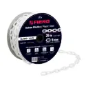 Rollo cadena de plástico 5 mm blanco 25 mtrs | Fiero