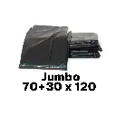 Kilo bolsa negra jumbo 70+30 x 120 para basura